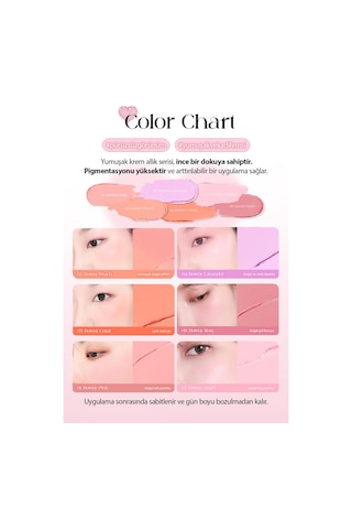 Kalıcı Ve Doğal Görünümlü Krem Allık Bbıa Ready To Wear Downy Cheek Diğer