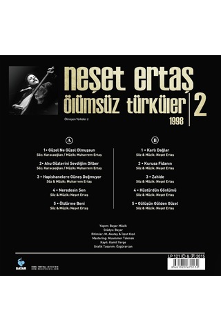 Neşet Ertaş Ölümsüz Türküler 2 - Plak