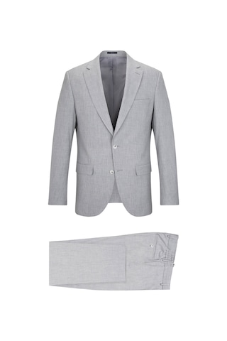 Hatemoğlu Gri Slim Fit Mono Yaka Klasik Takım Elbise 34573 Gri