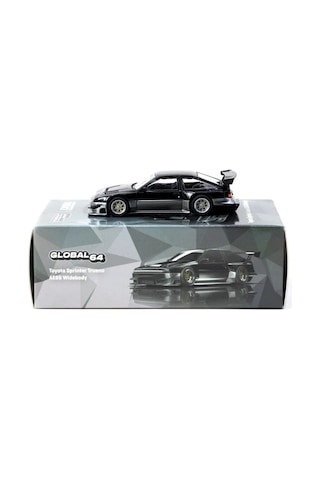 Tarmac Works 1/64 Toyota Sprinter Trueno Ae86 Widebody Black/grey - Designed By Jon Sibal - Malaysia Special Edition