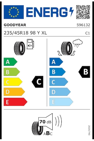 Goodyear 235/45 R18 98y Eagle Sport 2 Uhp Xl Fp Oto Yaz Lastiği 2026
