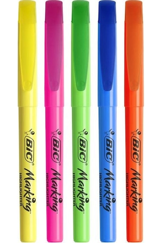 Bic Marking Highlighter Fosforlu Işaretleme Kalemi 5 Renk