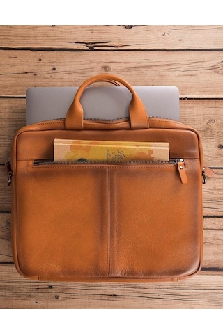 Soriel Leather Business Briefcase / Laptop Case 16" Çok Renkli