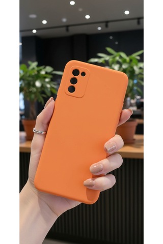 Samsung Galaxy A02s Uyumlu İçi Kadife Kamera Korumalı Renkli Silikon Kılıf