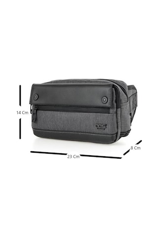 Ççs London 31367 Su Geçirmez Xl Bel Çantası Gri