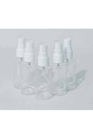 Sprey Başlı Plastik Boş Pet Şişe 50 Ml 5 Adet