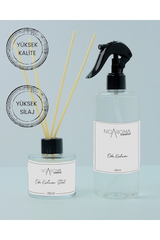 Bebek Pudrası Oda Kokusu Seti 400 Ml Sprey + 100 Ml Bambu Çubuklu Ferahlatıcı