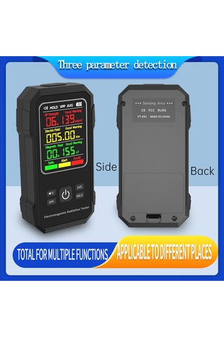 Singree Taşınabilir Elektromanyetik Radyasyon Ölçer - Rf, Elektrik Ve Manyetik Alan Ölçümü İle 3 Renkli Gösterge