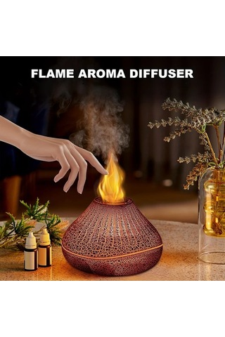 Techbloom Crack Black 160ml Vibrant Volcano Aroma Difuzor 7 Renk Degisen Otomatik Kapanisli Esansiyel Yaglar Icin Genis Alanlarda