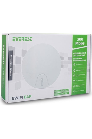 Everest EWiFi EAP300 300 Mbps 2.4 Ghz Tavan Tipi Access Point & Router