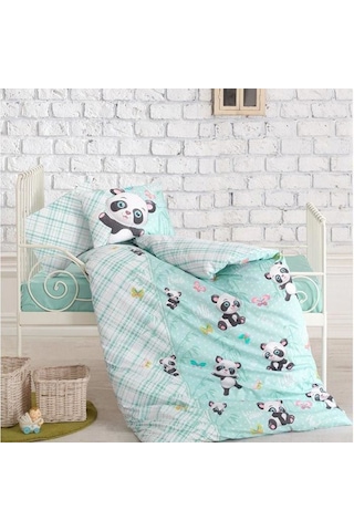 Cotton Box Panda Mint Bebek Nevresim Takımı