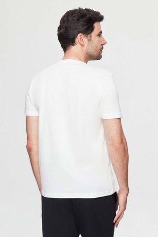 D's Damat Regular Fit Beyaz Baskılı %100 Pamuk T-shirt 2EC14ORT05214 Beyaz