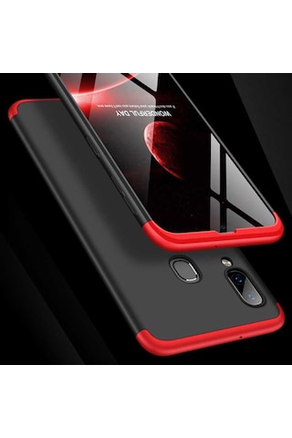 Samsung Galaxy Uyumlu A30 Kılıf Zore Ays Kapak-Siyah