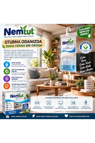 Tr Yazın Sıcak Havalara Karşı Etkili Nem Alıcı Rutubet Emici Koku Ve Küf Önleyici 1 Kg 2 Adet Diğer