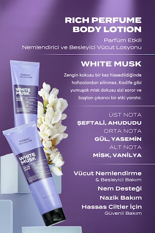 Kundal Rich Perfume Body Lotion White Musk 200 ML