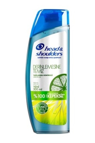 Head&shoulders Şampuan Derinlemesine Temiz Yağlanma Kontrolü Kepeğe Karşıtı Etkili 300