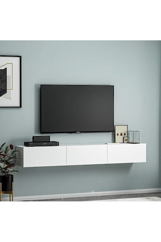 Tv Sehpası Tunus Beyaz 180 Cm