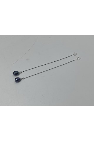 Ashiqi Doğal Barok İnci 925 Ayar Gümüş Küpe 1,45 Gram Gümüş