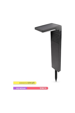 Ack Solar Led Bahçe Armatürü 3000K Günışığı Kazıklı Güneş Enerji