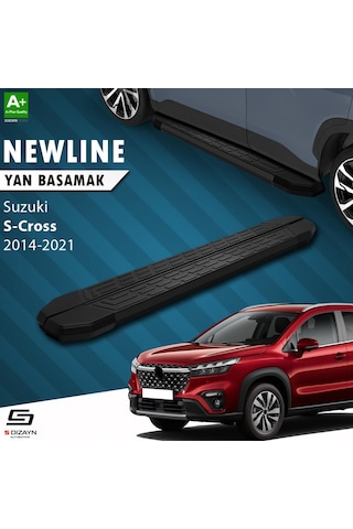 S-dizayn Suzuki Sx4 2 S-cross Newline Siyah Yan Basamak 173 Cm 2014-2021 A+ Kalite