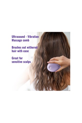 Hangfox Negatif İyonlu Saç Bakımı Tarak, İki Hızlı Titreşimli Saç Derisi Masajı, Statik Ve Kıvrımları Giderir, Saçı Yumuşak Ve Dürtümsüz Hale Getirir