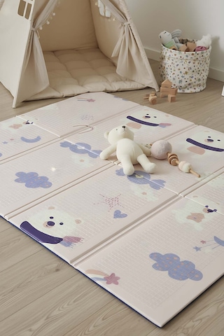 Pembe Ayı Masalı Katlanabilir Çocuk Oyun Matı 200 x 130 x 1 CM