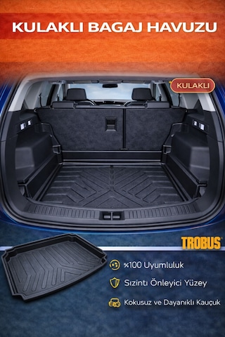 Trobus Togg T10x 2023 Ve Sonrası Kulaklı Cepli Elektrikli Bagaj Havuzu