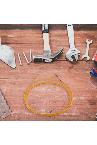 10m 3mm Kılavuz Fiberglas Kablo İtici Çekici