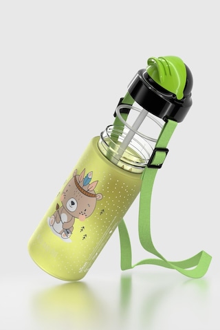Renga Migo Soft Touch Desenli 500 Ml Askılı Pipetli Tritan Çocuk Matara 912142 Yeşil Yeşil