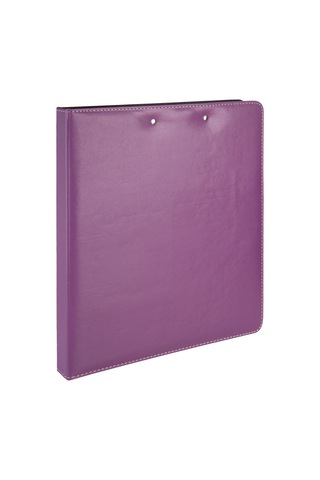 Evrak Sunum Tanıtım Firma Klasörü Sekreterlik A4 150 Yaprak Kapasiteli Ring Binder File Vegan 26,5x32 Cm. Lila