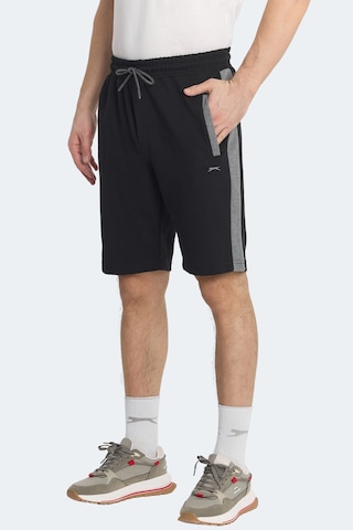 Slazenger Nando 2 Li Set Erkek Siyah - Koyu Gri Şort