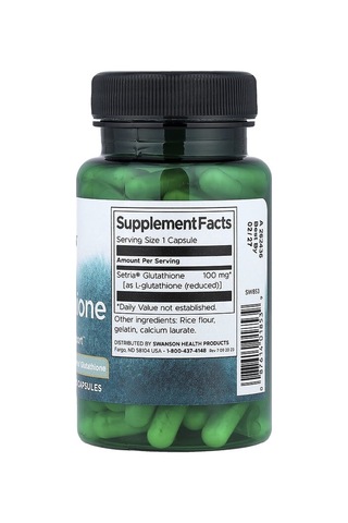 Takviye Swanson Vitamins, L-glutathione, 100 Mg, 100 Capsules