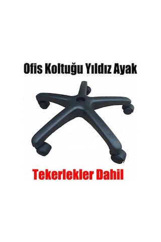 Koltuk Ayağı Ofis Sandalyesi Yıldız Ayak Tekerlek 6059