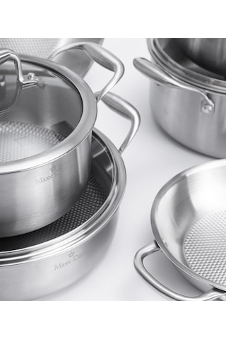 Maxx Doria Castor 10 Parça Tencere Takımı Pa3023 Metal