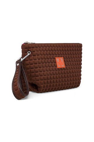 Bilik Deri Scuba Kadın Portföy & Clutch Çanta Yeliz Kahve