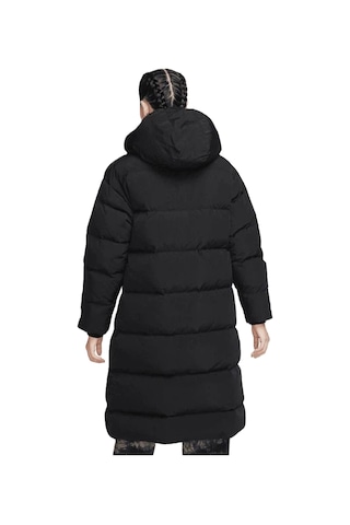 Nike Jordan Flight Loose Fit Down Fill Parka Çıkarılabilir Kapüşonlu Bol Kesim Kaz Tüyü Kadın Parka Siyah Siyah