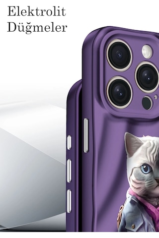 Newface - 191 - Apple iPhone Uyumlu 14 Pro Kılıf Crew Desenli Kapak - Kmrsfres - - Çiçek