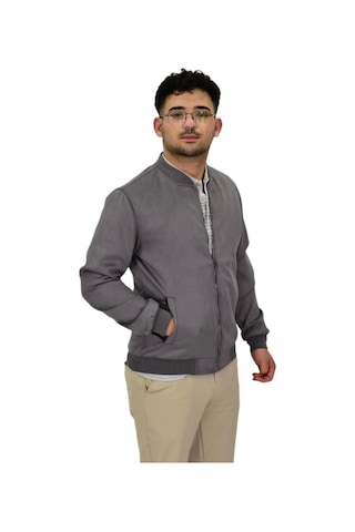 Erkek Mevsimlik Süet Spor Mont 8056 Bgl-st04372 Gri