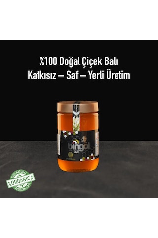 Bingöl Süzme Çiçek Balı Cam Kavanoz Naturel 850 G