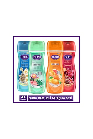 Duru Kaktüs, Jasmin Amber, Enerji Bombası, Lotus Duş Jeli Tanışma Seti 4x450ml Diğer