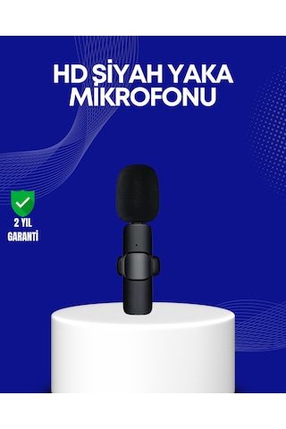 Lightning Girişli 2 Li Kablosuz Yaka Mikrofonu Çift Kişilik Kayıt - Lisinya