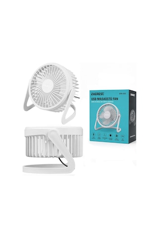 Tedar Usb Şarjlı Masaüstü Fan 14.5x14.1 Cm Pvc Gövde Najmaddin