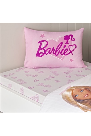 Taç Lisanslı Barbie Light Tek Kişilik Pamuk Pike Takımı 000000001000050173 Çok Renkli