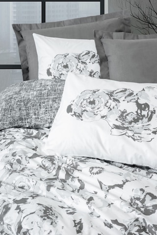 Cotton Box Dual Çift Kişilik Nevresim Takimi Florva Antrasit Renkli