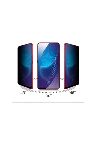 Oppo Reno 2z Uyumlu Davin 5d Privacy Cam Zore Ekran Koruyucu