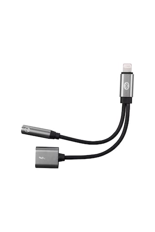 Hytech Hy-xo45 Gri 2in1 Bluetooth Şarj+kulaklık Metal Çevirici Adaptör Kulaklık Usb Apple Uyumlu iPhone Çevirici