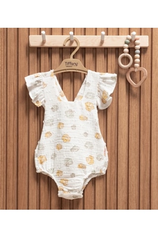 Tiffany Baby & Kids Tiffany Body Fırfırlı Müslin Sea Shell Theme Çok Renkli