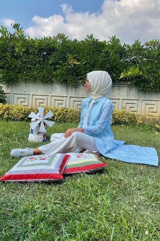 Rabia Şamlı Yeşim Su Yeşili Pamuk Kap