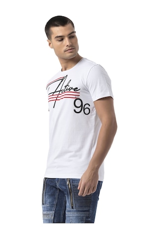 Cipo & Baxx Ct796 King Mode Activated Erkek T-shirt WHITE