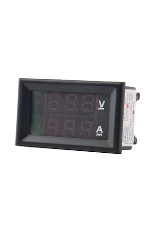 Symbee Dijital Voltmetre Ampermetre - 0-100v 10a Çift Gösterge Led Ekran